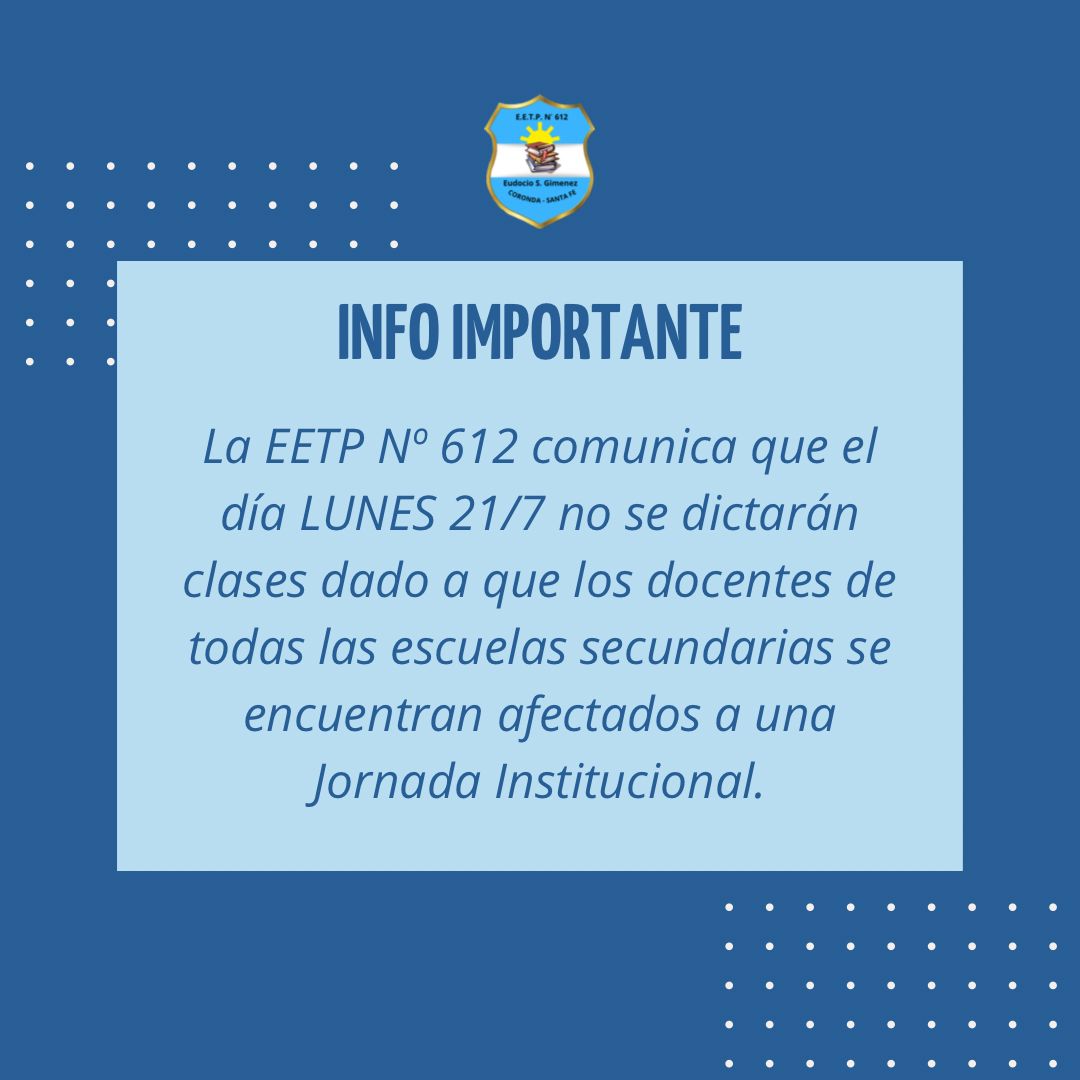 Jornada Institucional 21/07